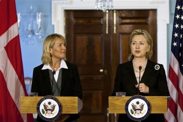 Who best articulates why the Allies are in Afghanistan, Clinton or Espersen?