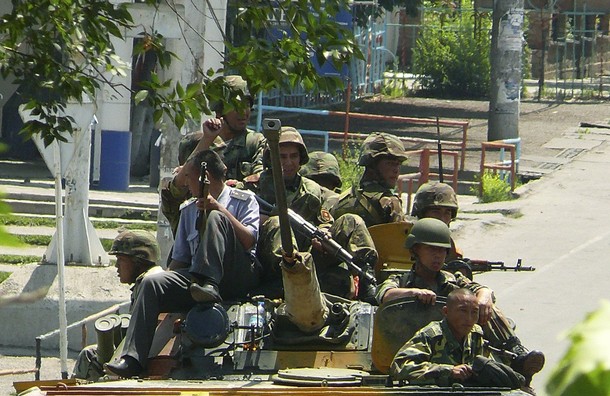 Russia sends in troops as slaughter leaves Kyrgyzstan on the brink of collapse
