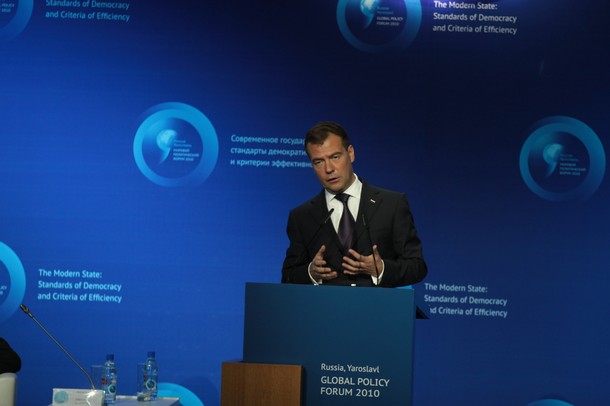 Medvedev:  Parliamentary democracy would be “catastrophe” for Russia and Kyrgystan