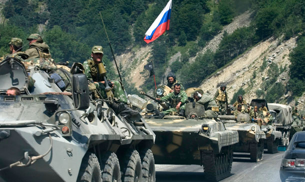 Russian troops withdraw from Georgian town