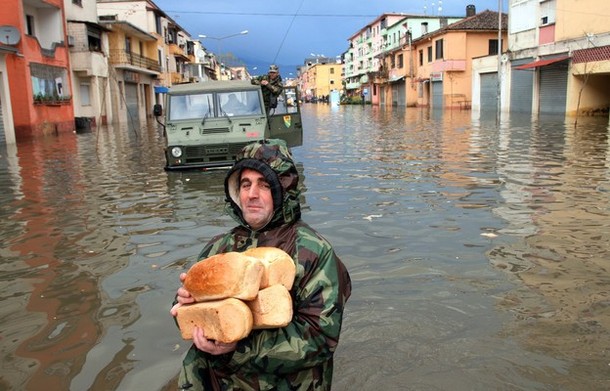 NATO helps Albania combat floods