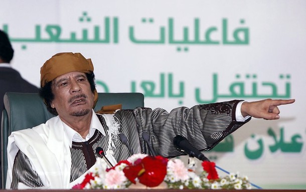 Gaddafi again threatens to attack Europe with suicide bombers