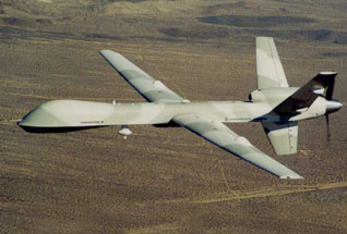 Predator drone attacks Gaddafi forces