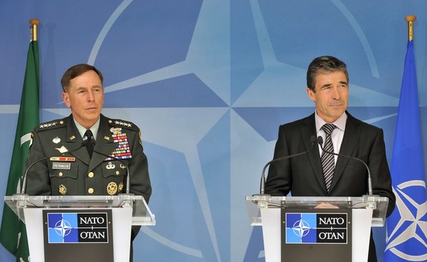 NATO welcomes Petraeus nomination