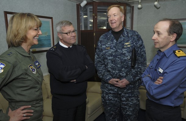 U.S. and French Submarine Commanders Meet