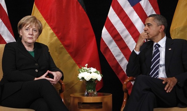 Awkward Moment for Obama and Merkel