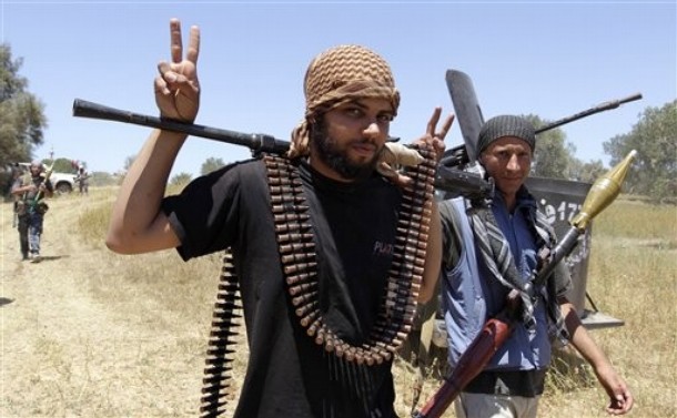 Ginsberg sees need for “European and Arab boots on the ground to back up” the rebels in Libya