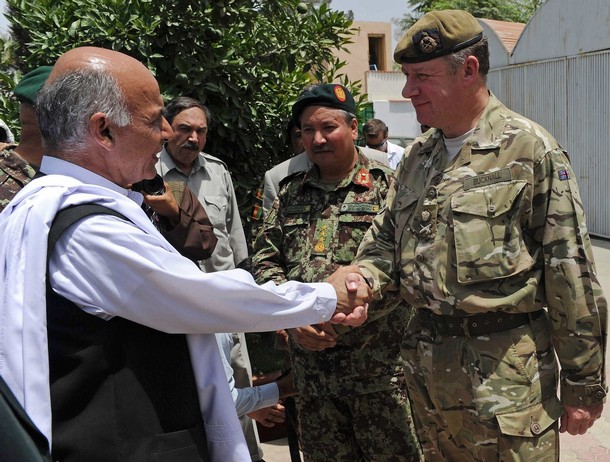Mortars hit near Afghan transition ceremony