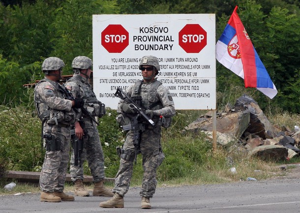 NATO peacekeepers under fire in Kosovo