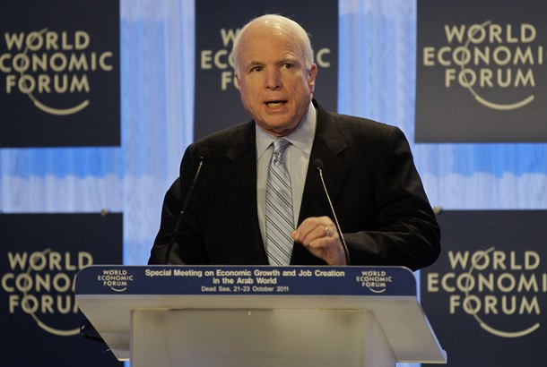 Senator McCain says military options to protect Syrian civilians might be considered