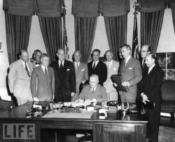 62 years ago today, Truman signs the Mutual Defense Assistance Act for “free nations which intend to remain free”