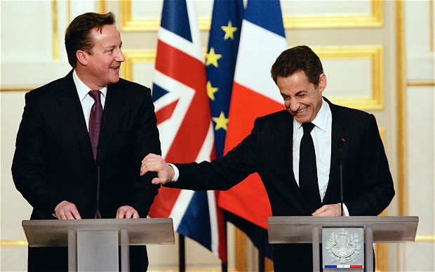 Nicolas Sarkozy admits David Cameron was right to veto European treaty