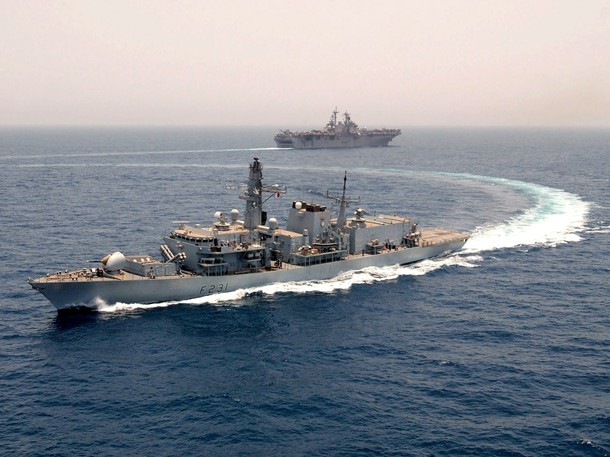 Britain and France had to insist US allow their warships to join Iran flotilla