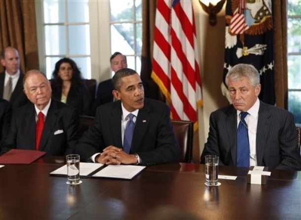 Hagel Praises Obama on Syria; Chides GOP on Iran