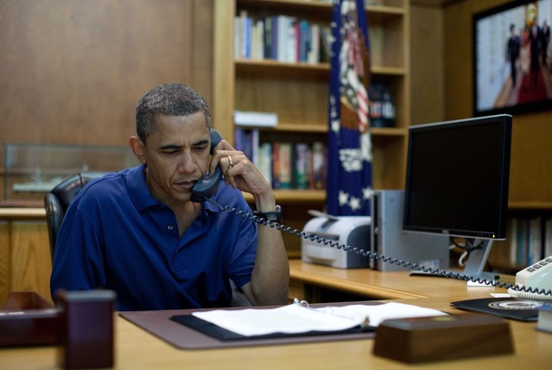 Obama explains moving G-8 to Camp David