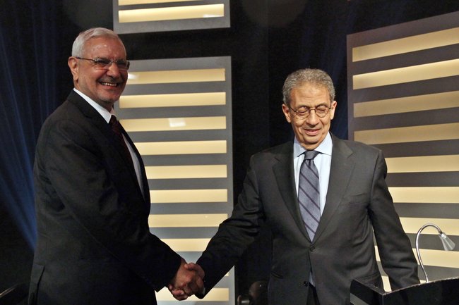 Moussa and Aboul Fotouh Face Off in Historic Televised Presidential Debate