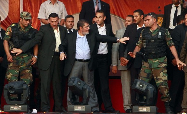 President-elect Mohamed Morsi Takes an Informal Oath in Tahrir