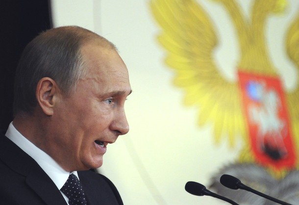 Putin says the West is on the decline