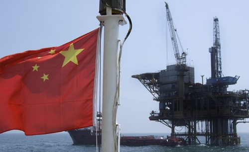 Chinese oil rig in South China Sea
