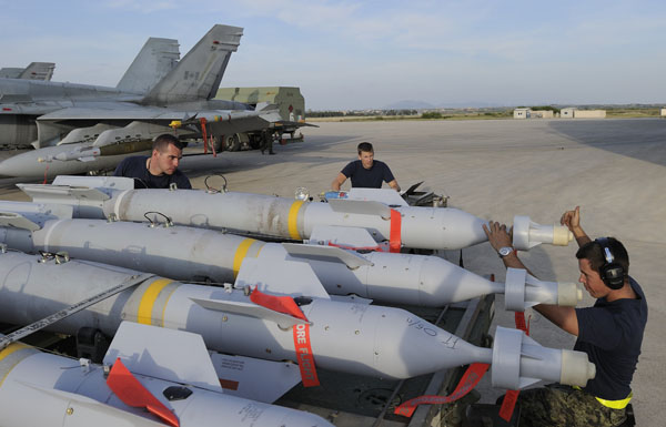 NATO allies may lack sufficient precision bombs for Syria contingencies