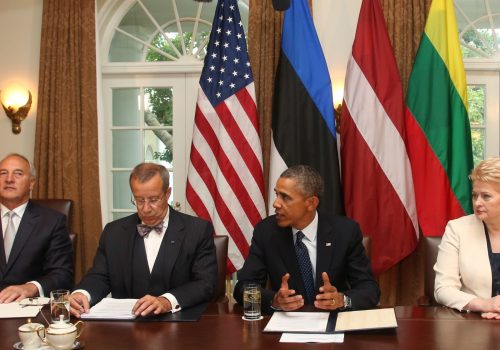 Obama meeting with Baltic leaders at White House