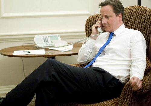 British Prime Minister David Cameron