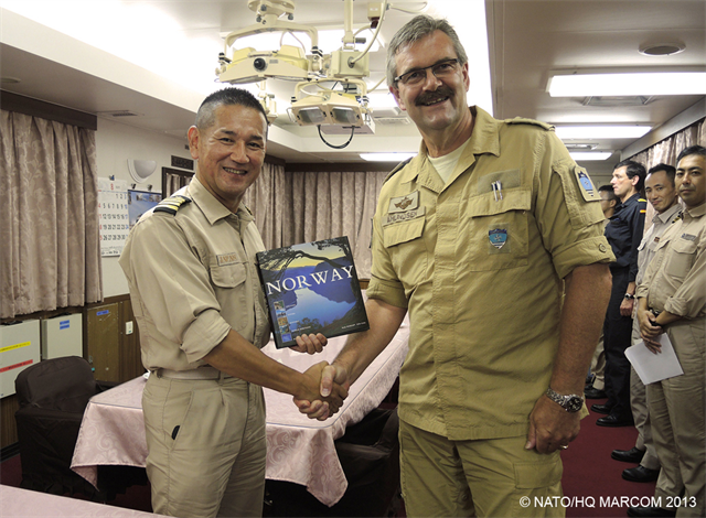 NATO and Japanese Counter-Piracy Force Commanders Meet in Gulf of Aden