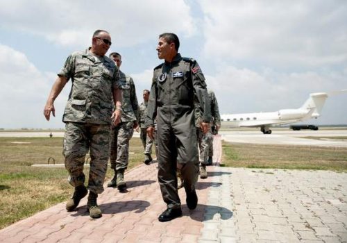 USAF Gen. Philip Breedlove with Turkish Brig. Gen. Serdar Gulbas