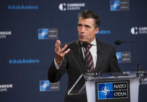 NATO Secretary General Anders Fogh Rasmussen, Sep. 19, 2013