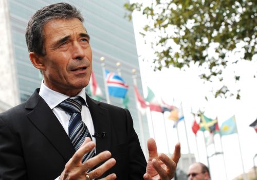 Secretary General Anders Fogh Rasmussen at the UN, Sept. 19, 2011