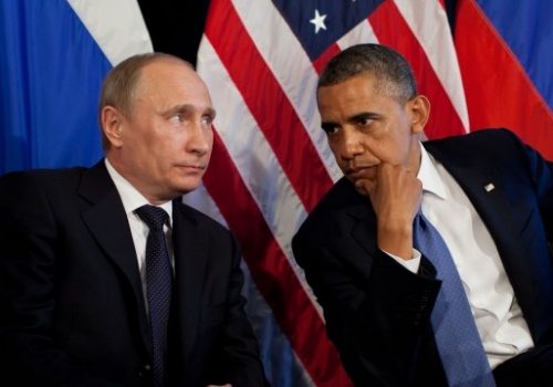 Russian President Vladimir Putin and President Barack Obama, June 22, 2012