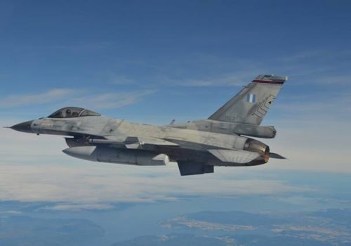 Greek F-16 participating in Exercise Brilliant Arrow