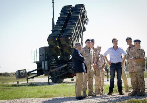 PM Mark Rutte visits Patriot missiles at NATO airbase at Incirlik