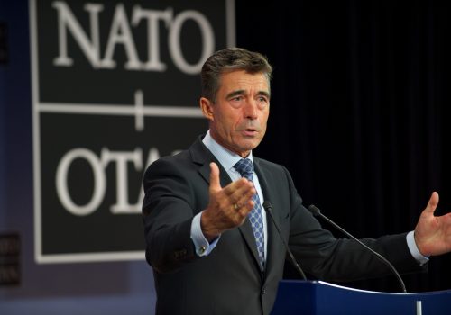 NATO Secretary General Anders Fogh Rasmussen, October 10, 2013