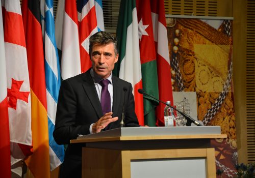 NATO Secretary General Anders Fogh Rasmussen, October 11, 2013