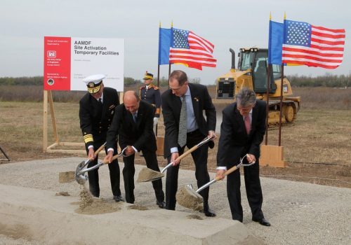 Ballistic missile defense groundbreaking ceremony in Romania