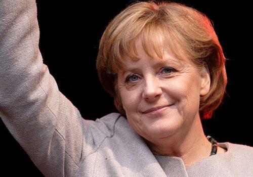 German Chancellor Angela Merkel, April 30, 2008