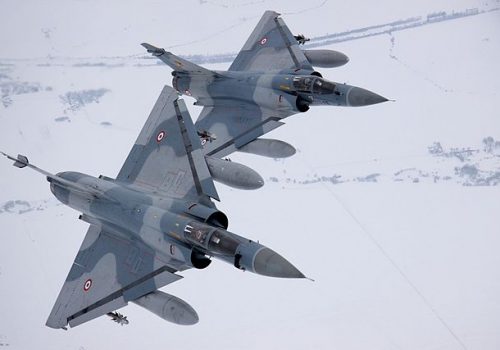 French Mirage fighter jets in Baltic Air Policing mission, January 4, 2010