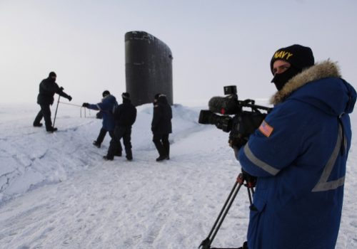 USS Alexandria (SSN 757) in the Arctic Ocean, March 17, 2007