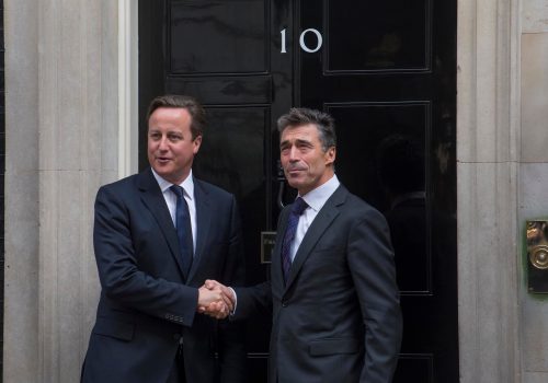 UK Prime Minister David Cameron and NATO Secretary General Anders Fogh Rasmussen, September 18, 2013