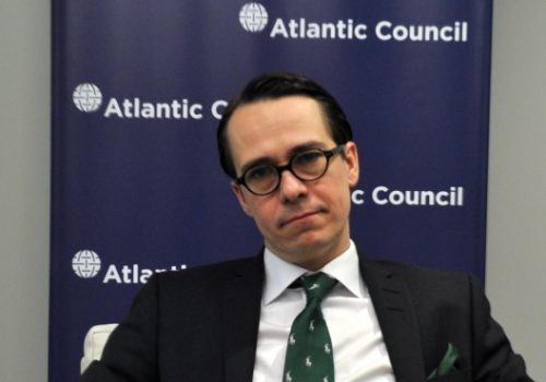 Finland's Defense Minister Carl Haglund