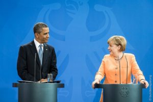 President Barack Obama and German Chancellor Angela Merkel, June 19, 2013