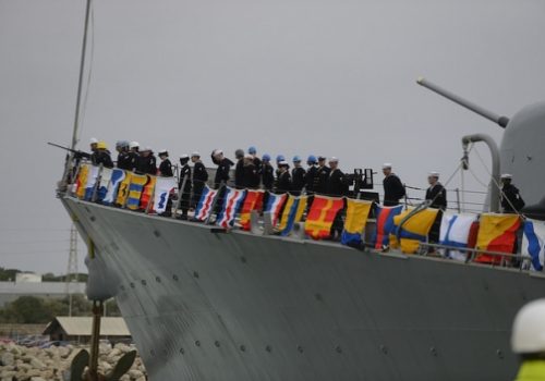 USS Donald Cook arrives in Rota, Spain, February 11, 2014