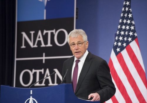 Secretary of Defense Chuck Hagel, Feb. 27, 2014