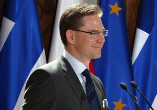 Finnish Prime Minister Jyrki Katainen