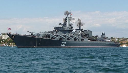 Russian guided missile cruiser Moskva