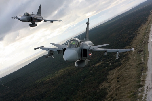 US, Lithuanian, and Swedish Aircraft Participating in NATO Exercise