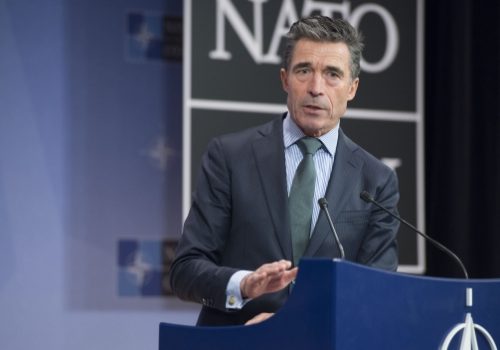 NATO Secretary General Anders Fogh Rasmussen, Feb. 27, 2014