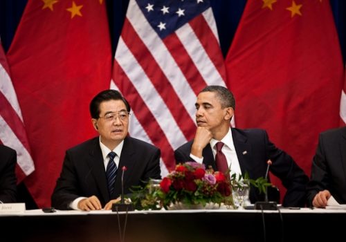 President Barack Obama and Chinese President Hu Jintao, January 19, 2011