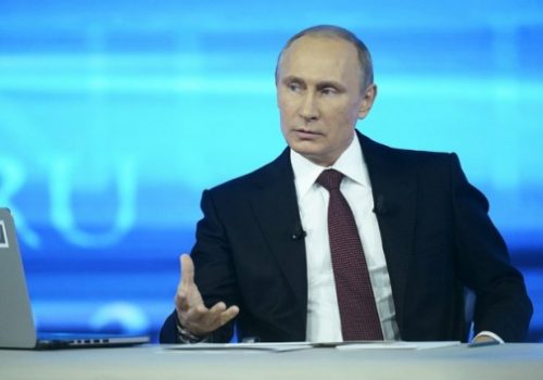 Russian President Vladimir Putin, April 17, 2014